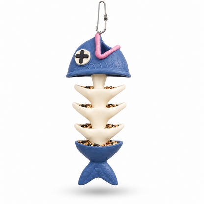 Fish Bones Hanging Bird Feeder